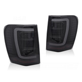 Achterlichten CHRYSLER JEEP GRAND CHEROKEE 99-05 Zwart Smoke LED