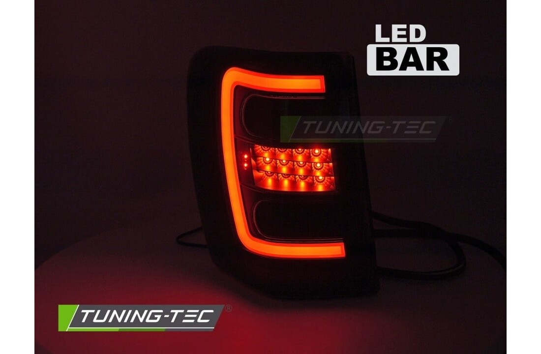 Achterlichten CHRYSLER JEEP GRAND CHEROKEE 99-05 Zwart Smoke LED