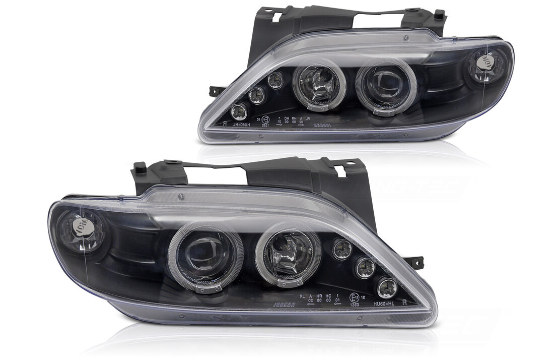 Koplampen Citroën Xsara 97-00 Angel Eyes Zwart