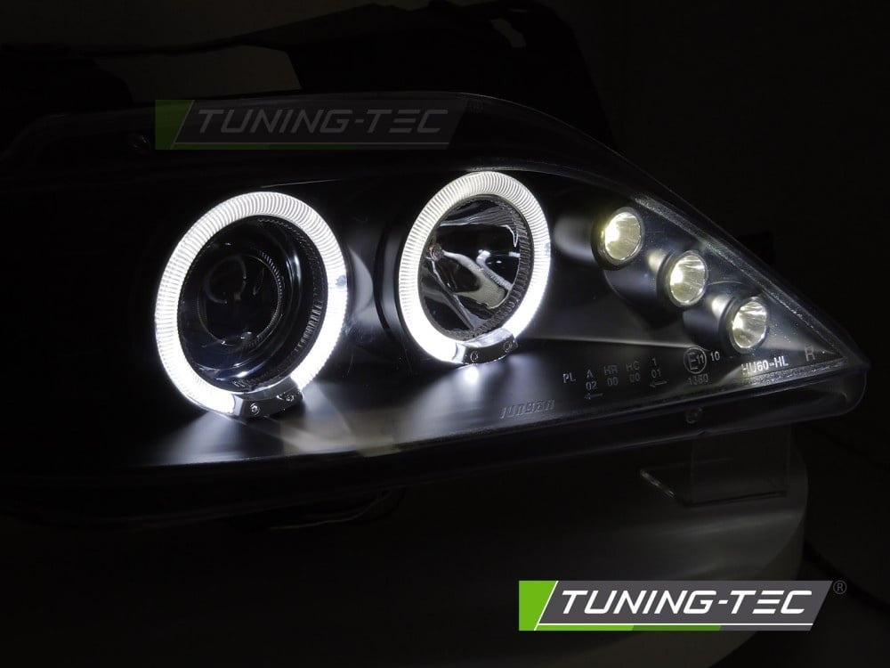 Koplampen Citroën Xsara 97-00 Angel Eyes Zwart