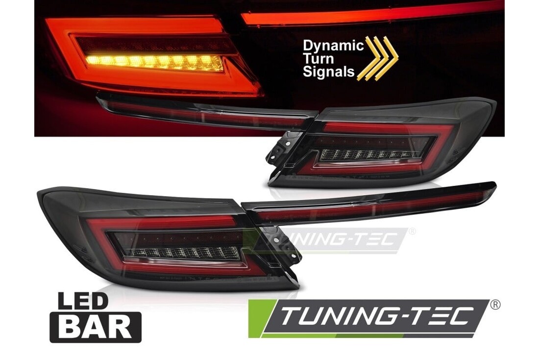 Achterlichten LED BAR Zwart Rook Dynamisch geschikt voor TOYOTA GR86 21-