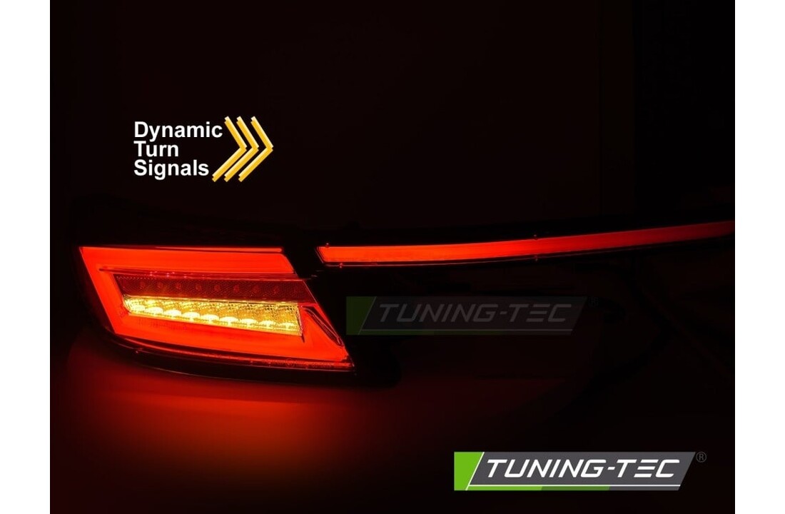 Achterlichten LED BAR Zwart Rook Dynamisch geschikt voor TOYOTA GR86 21-