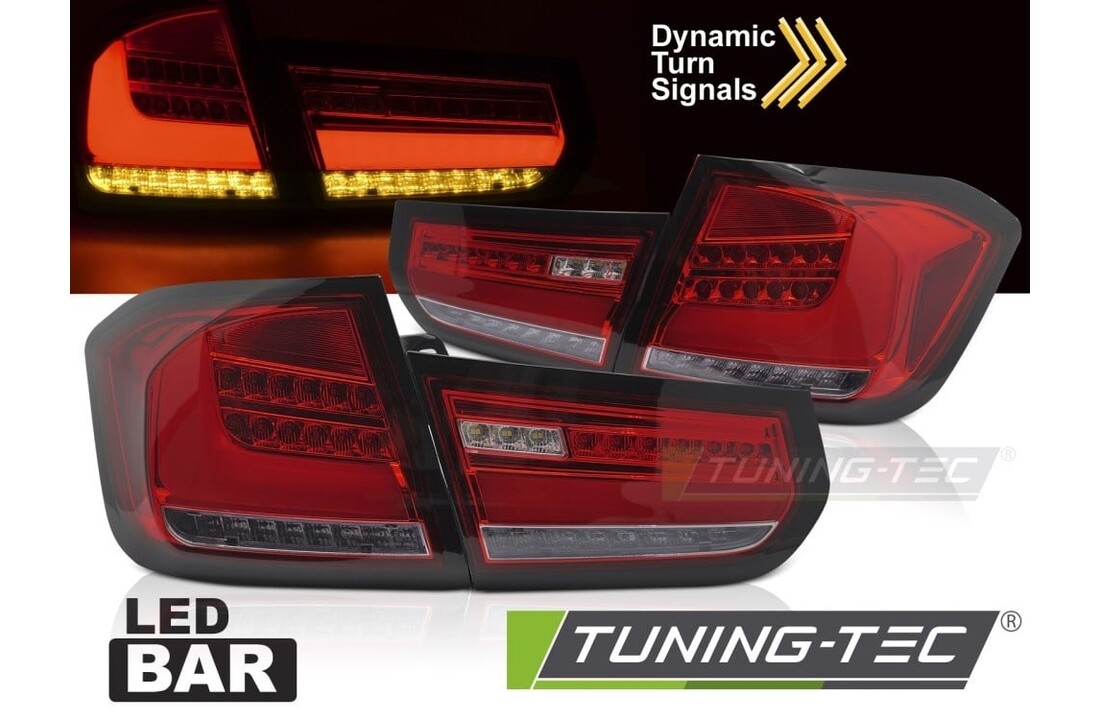 Achterlichten LED BAR Rood Dynamisch Knipperlicht geschikt voor BMW F30 (2011-2015)