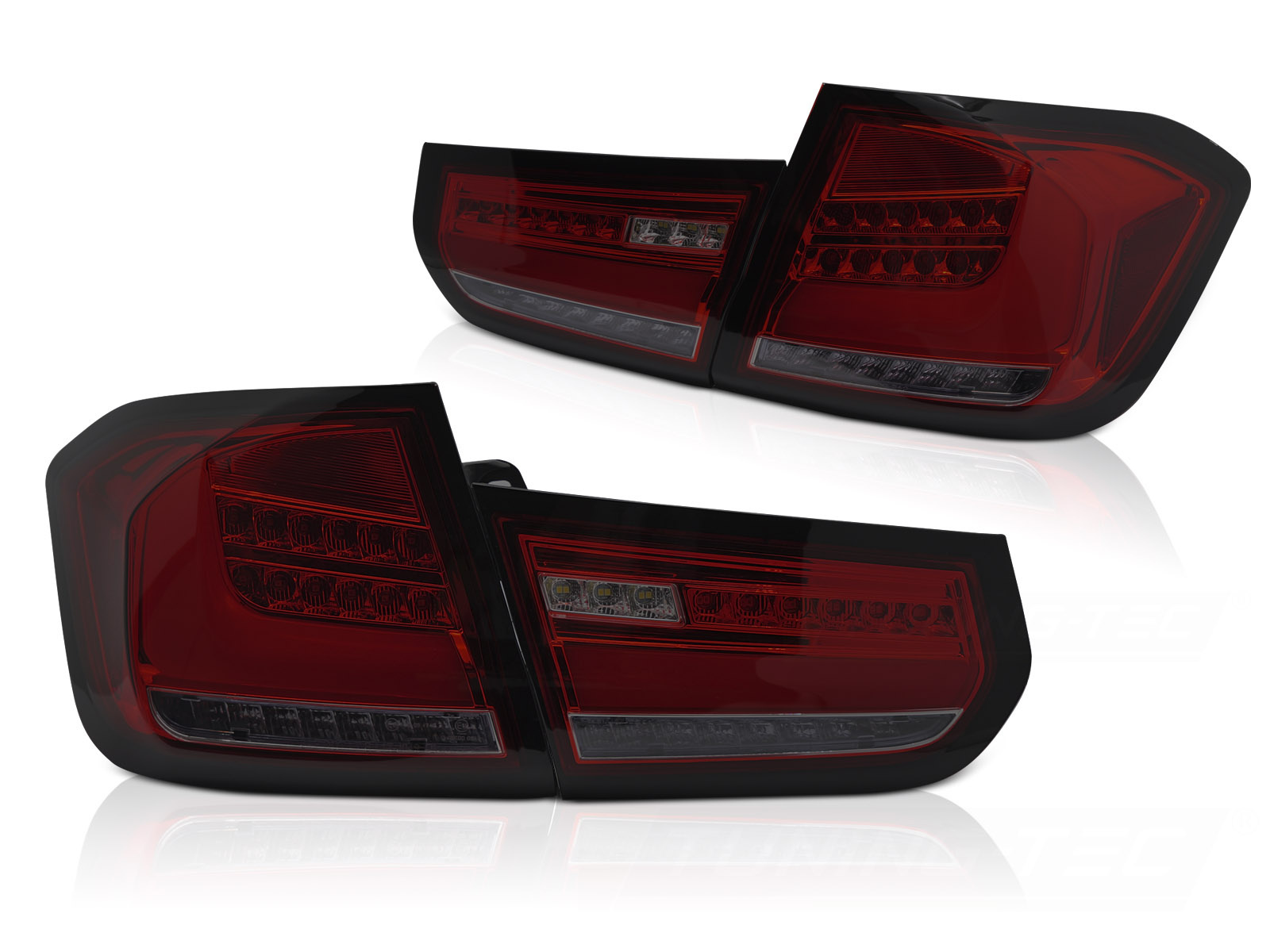 LED BAR Achterlichten Rookrood Sequentieel geschikt voor BMW F30 11-15