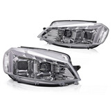 Koplampen geschikt voor VW Golf 7 17-19 Chroom LED DRL Dynamisch Knipperlicht Welkomstfunctie