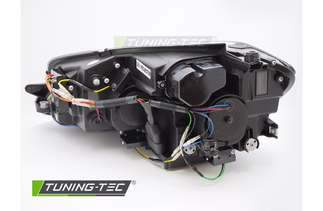 Koplampen Full LED Licht Zwart DRL SEQ geschikt voor VW Golf 7 17-19