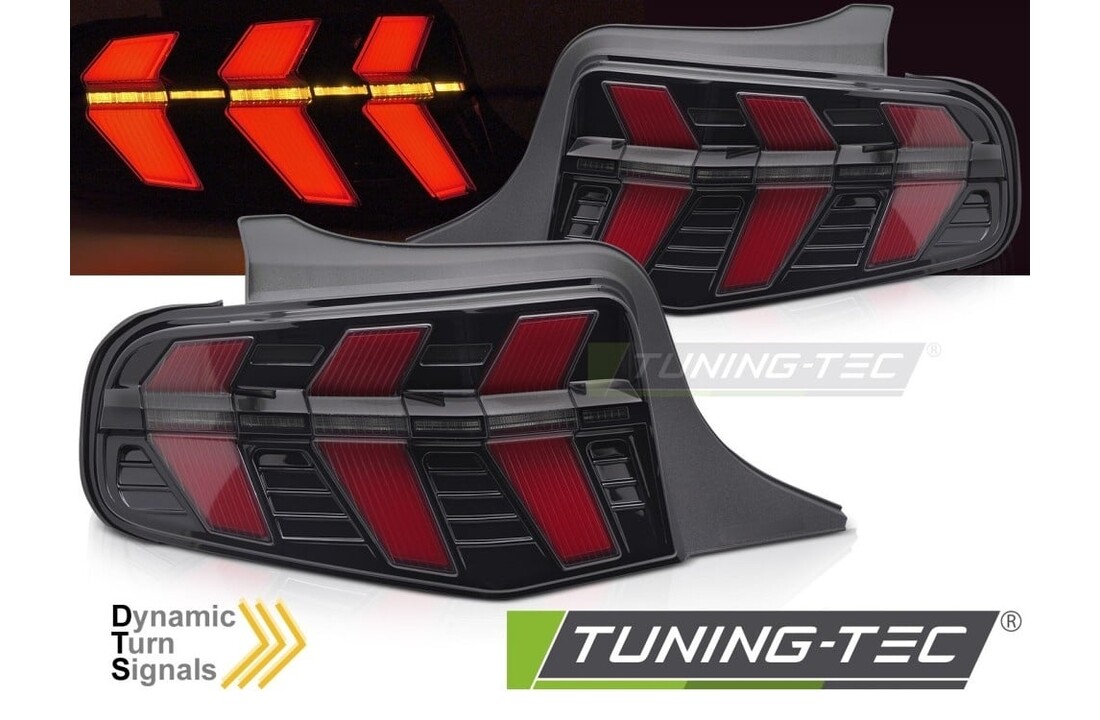 Achterlichten LED Zwart Dynamic geschikt voor Ford Mustang 2010-2013