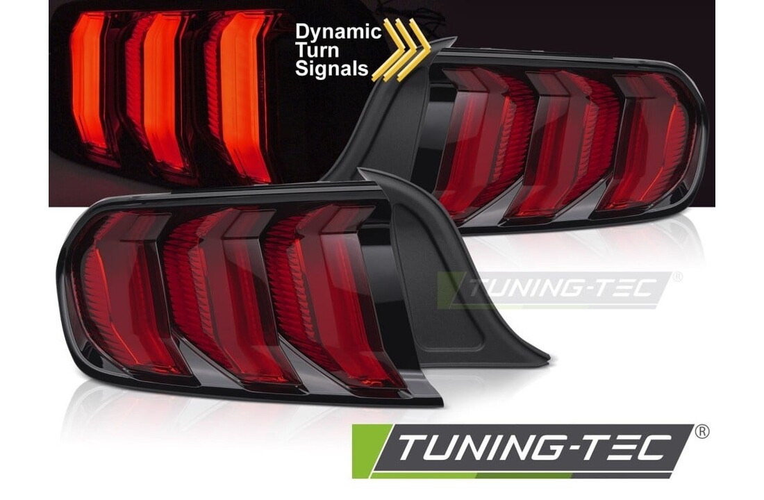 Achterlichten geschikt voor Ford Mustang 14-22 Rood LED met Dynamisch Knipperlicht