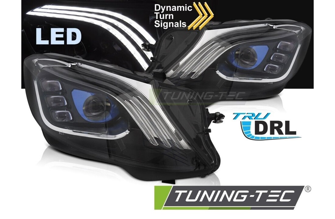 Koplampen Full LED Zwart geschikt voor Mercedes W222 (2013-2017)