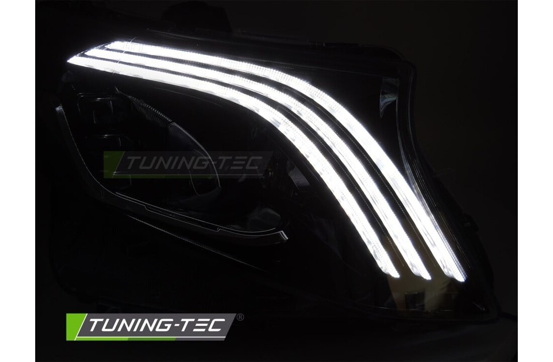 Koplampen Full LED Zwart geschikt voor Mercedes W222 (2013-2017)