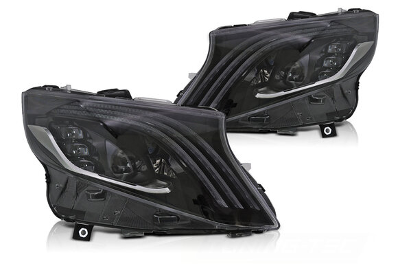 Koplampen LED ZWART geschikt voor MERCEDES V-KLASSE / VITO W447 14-23
