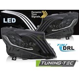 Koplampen LED ZWART geschikt voor MERCEDES V-KLASSE / VITO W447 14-23