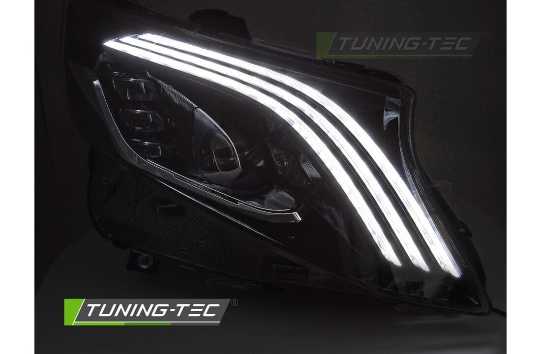 Koplampen LED ZWART geschikt voor MERCEDES V-KLASSE / VITO W447 14-23