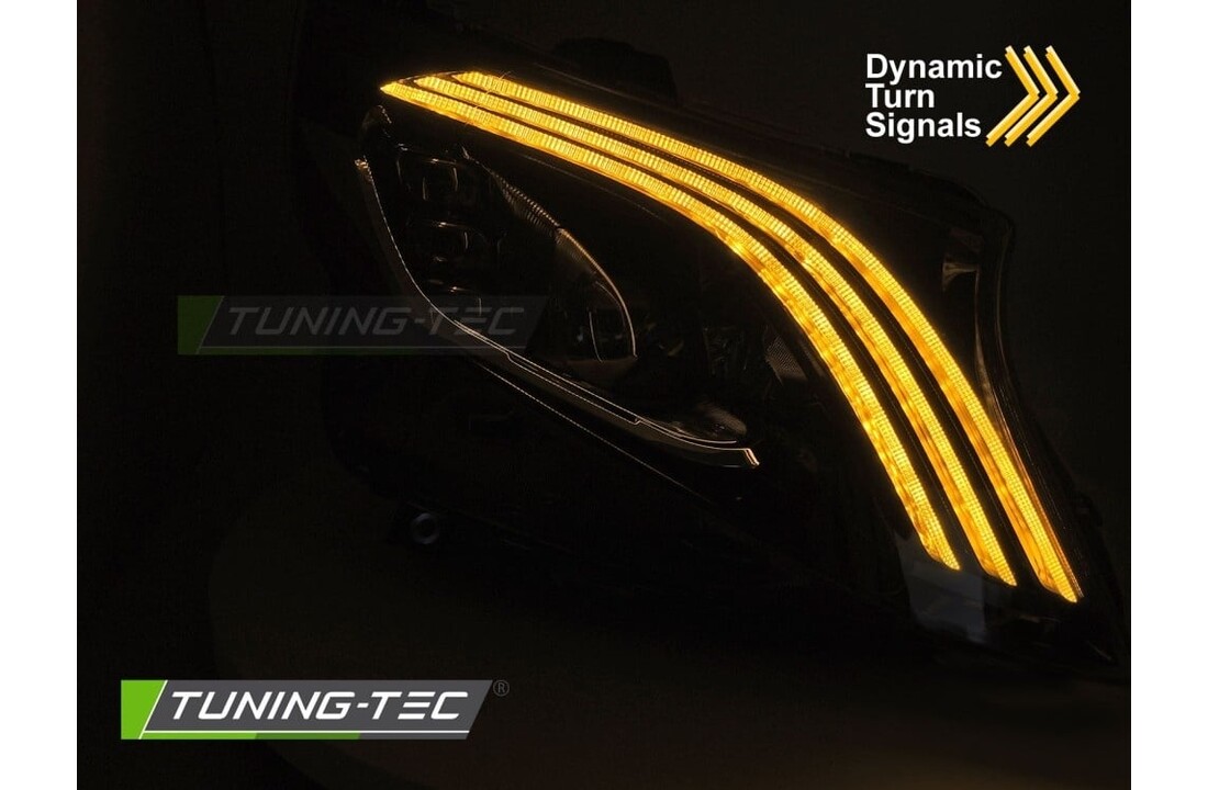 Koplampen LED ZWART geschikt voor MERCEDES V-KLASSE / VITO W447 14-23