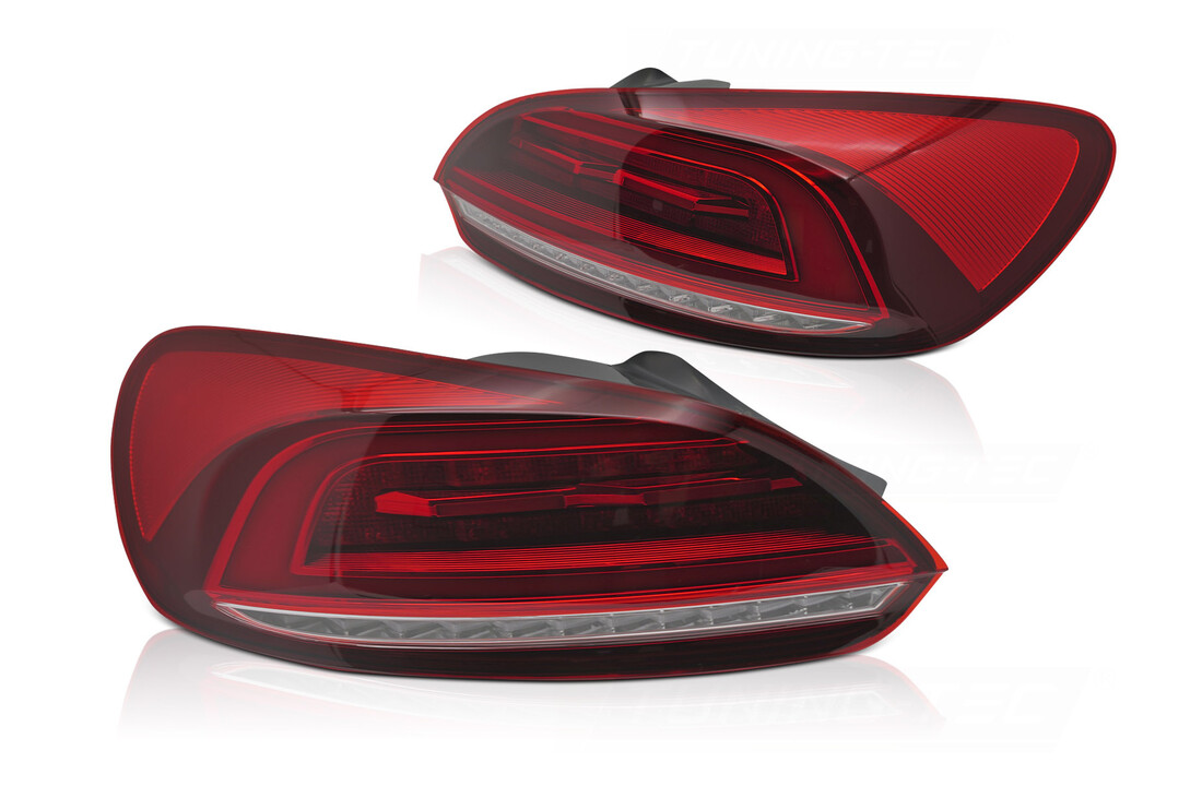 Achterlichten LED BAR Rood geschikt voor VW Scirocco III (08-14)
