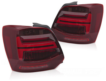 LED Achterlichten met LED Bar Rood geschikt voor VW Polo V 09-17