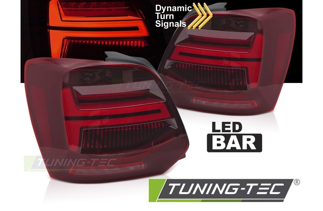 LED Achterlichten met LED Bar Rood geschikt voor VW Polo V 09-17