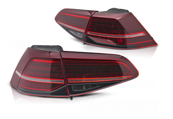 LED Achterlichten Rood LED Dynamisch geschikt voor VW Golf 7 (13-19)