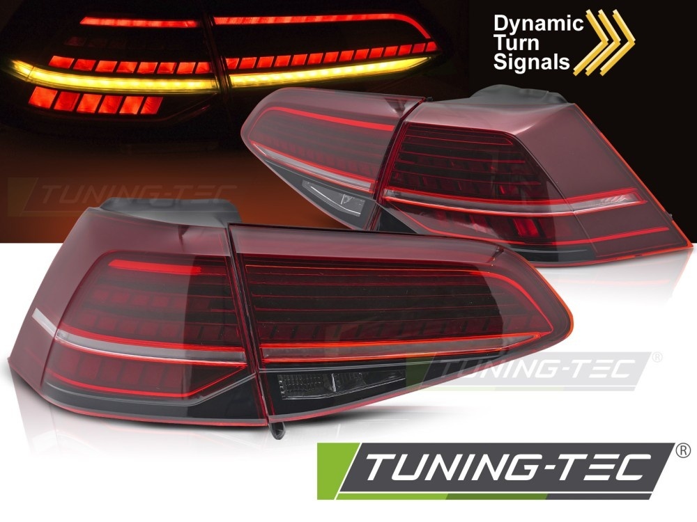 LED Achterlichten Rood LED Dynamisch geschikt voor VW Golf 7 (13-19)