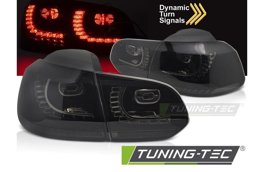 LED Achterlichten Smoke Sequentieel geschikt voor VW Golf 6 (2008-2013)