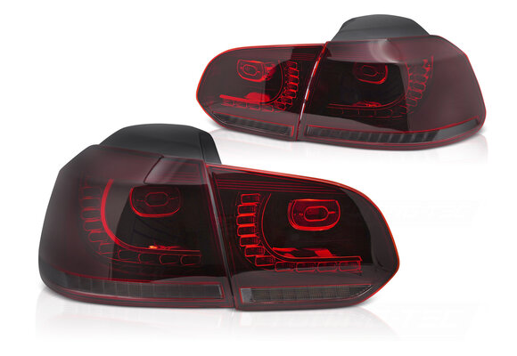 LED Achterlichten Rood Smoke Dynamisch geschikt voor VW Golf 6 08-13