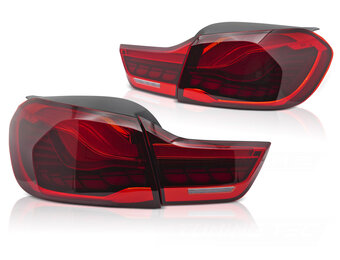 OLED Sequentiële Achterlichten Rood geschikt voor BMW F32 F33 F36 F82 F83 (13-21)