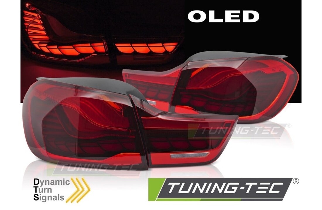 OLED Sequentiële Achterlichten Rood geschikt voor BMW F32 F33 F36 F82 F83 (13-21)