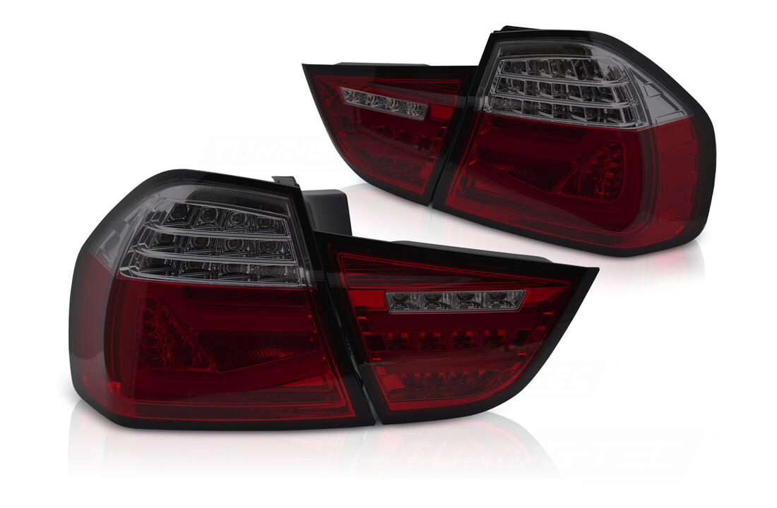 Achterlichten LED BAR Rood Smoke Sequentieel geschikt voor BMW E90 LCI 09-11