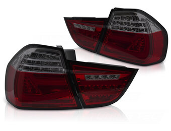 Achterlichten LED BAR Rood Smoke Sequentieel geschikt voor BMW E90 LCI 09-11