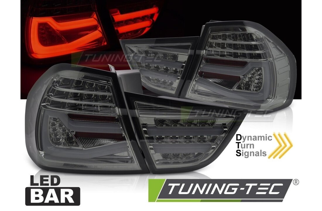 Achterlichten LED BAR Smoke Sequentiële Knipperlichten geschikt voor BMW E90 09-11