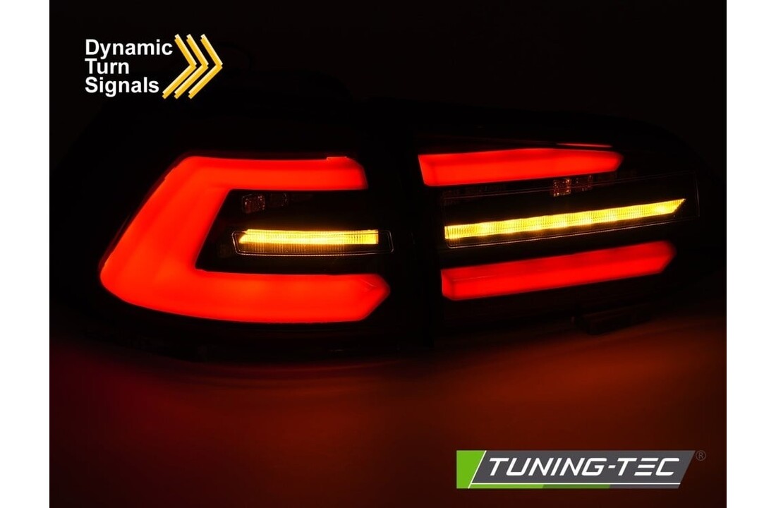 LED Achterlichten Zwart Rook Rood geschikt voor VW Golf 7 Variant 17-19