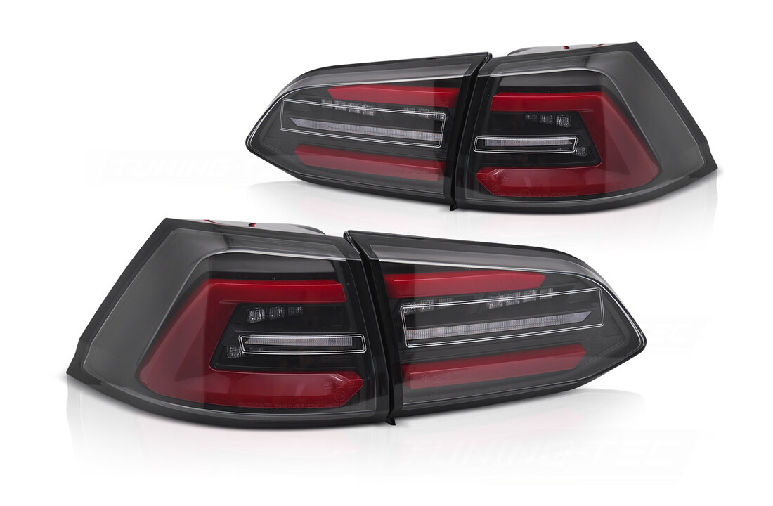 Achterlichten LED Zwart Rood Dynamisch Knipperlicht geschikt voor VW Golf 7 Variant 17-19