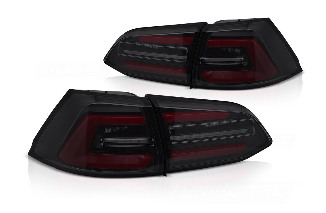 LED Achterlichten Zwart Smoke Dynamisch Rood geschikt voor VW Golf 7 Variant 13-17