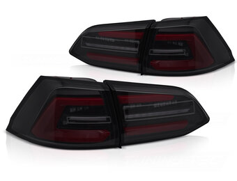 LED Achterlichten Zwart Smoke Dynamisch Rood geschikt voor VW Golf 7 Variant 13-17