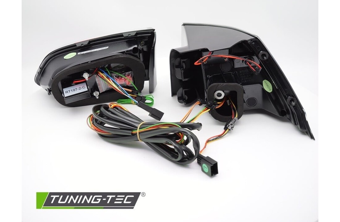 LED Achterlichten Zwart/Rood Dynamisch geschikt voor VW Golf 7 Variant (13-17)