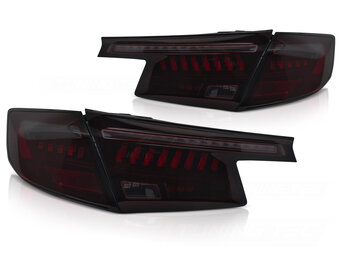 LED Achterlichten Zwart Rood Smoke geschikt voor HONDA CIVIC XI 21- HATCHBACK