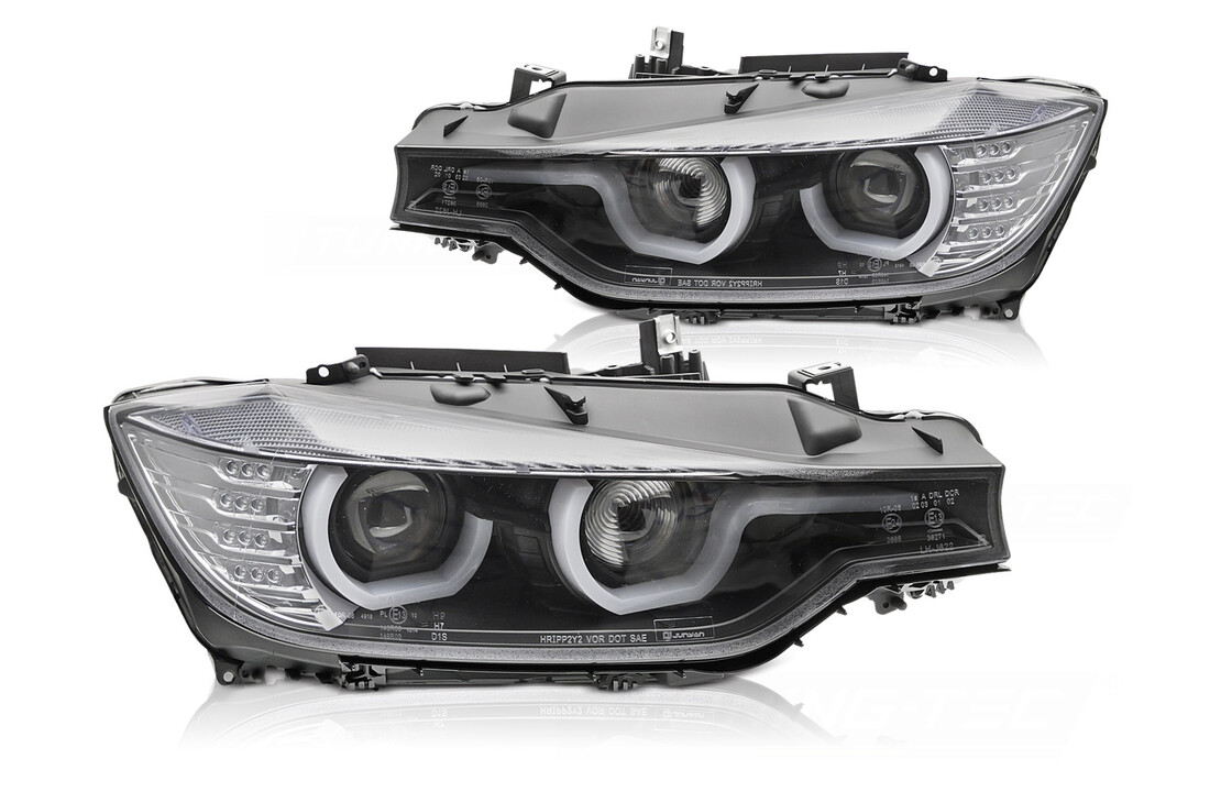 Koplampen geschikt voor BMW F30/F31 10/2011-05/2015 HID BLACK