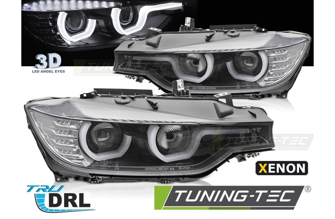 Koplampen geschikt voor BMW F30/F31 10/2011-05/2015 HID BLACK