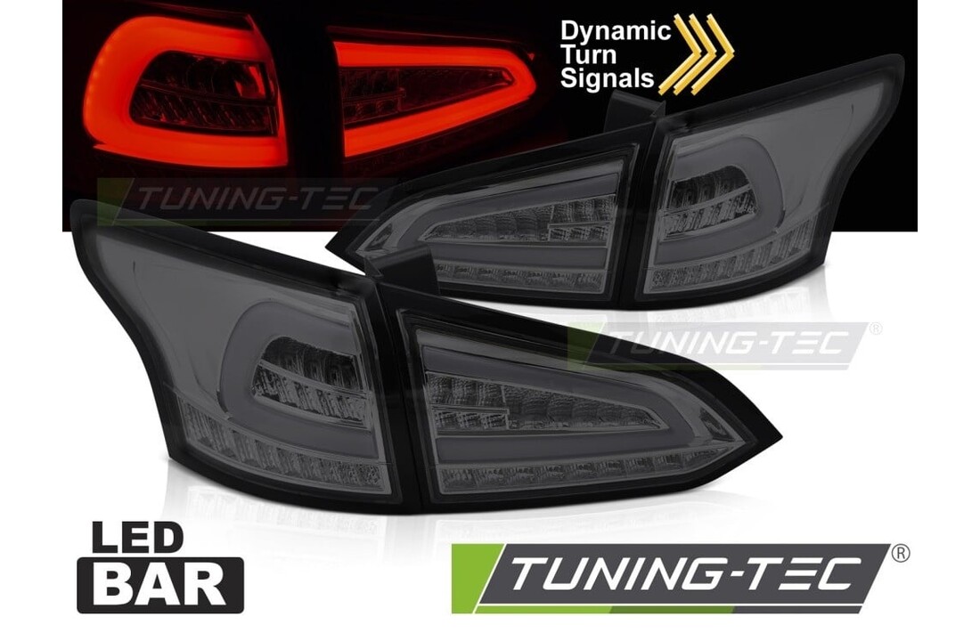 Achterlichten LED Smoke Sequentieel geschikt voor Ford Focus MK3 Stationwagon 11-18