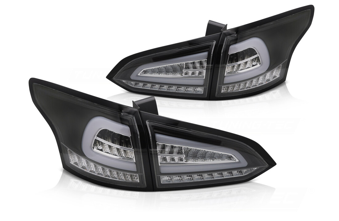 LED Achterlichten Zwart Dynamisch Knipperlicht geschikt voor Ford Focus MK3 SW 11-18