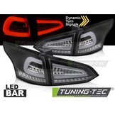 LED Achterlichten Zwart Dynamisch Knipperlicht geschikt voor Ford Focus MK3 SW 11-18