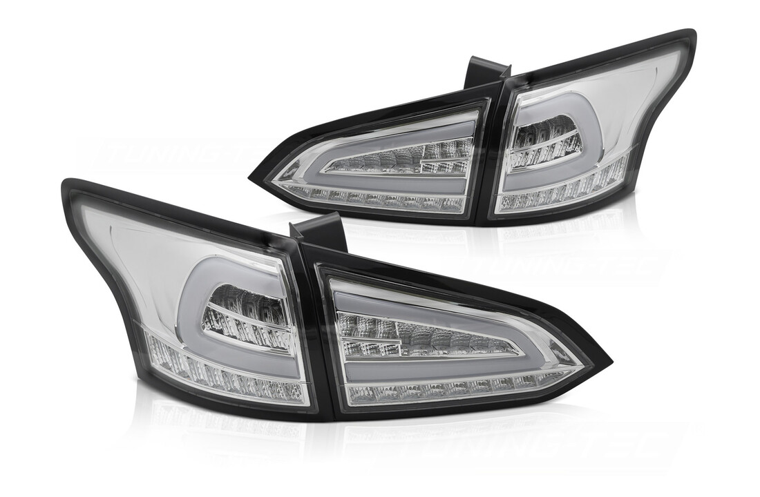 Achterlichten LED Chroom Sequentieel geschikt voor Ford Focus MK3 SW (11-18)