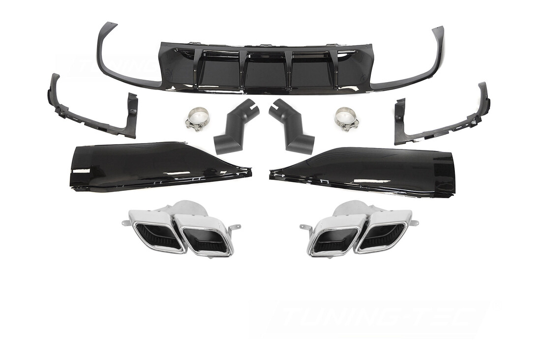 Achterbumper diffuser geschikt voor VW Arteon R-line - vanaf 2020