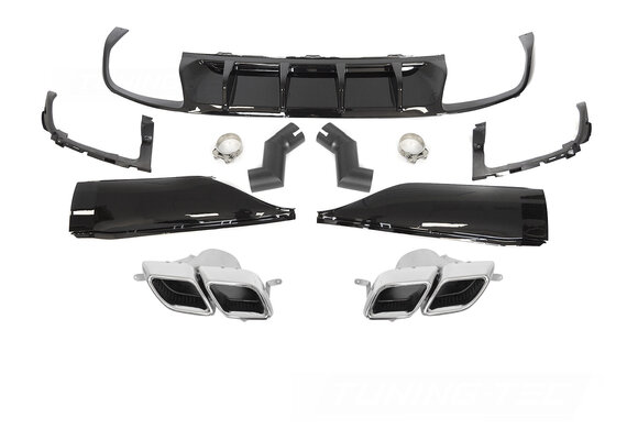 Achterbumper diffuser geschikt voor VW Arteon R-line - vanaf 2020