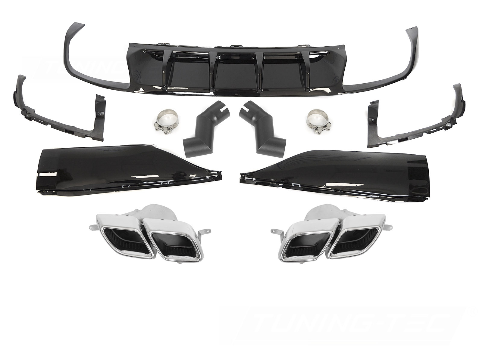 Achterbumper diffuser geschikt voor VW Arteon R-line - vanaf 2020