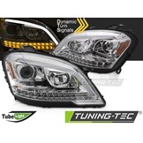 Koplampen Tube Light Chroom Sequentieel geschikt voor Mercedes W164 ML (09-11)