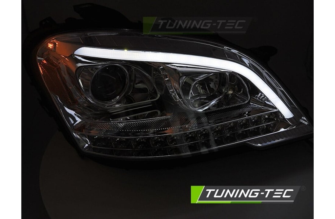 Koplampen Tube Light Chroom Sequentieel geschikt voor Mercedes W164 ML (09-11)