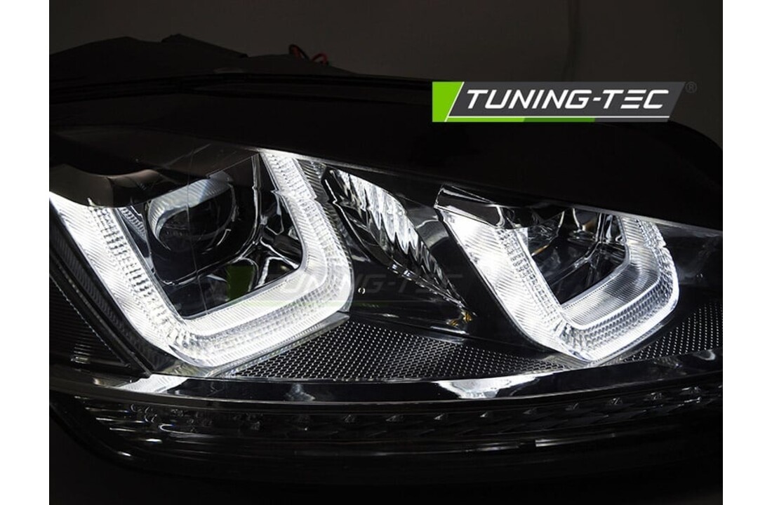 Koplampen geschikt voor VW Golf 7 hatchback/station 2013-2017 zwart/chrome