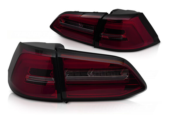 Achterlichten LED Rookrood Dynamisch geschikt voor VW Golf 7 2013-2017 Variant