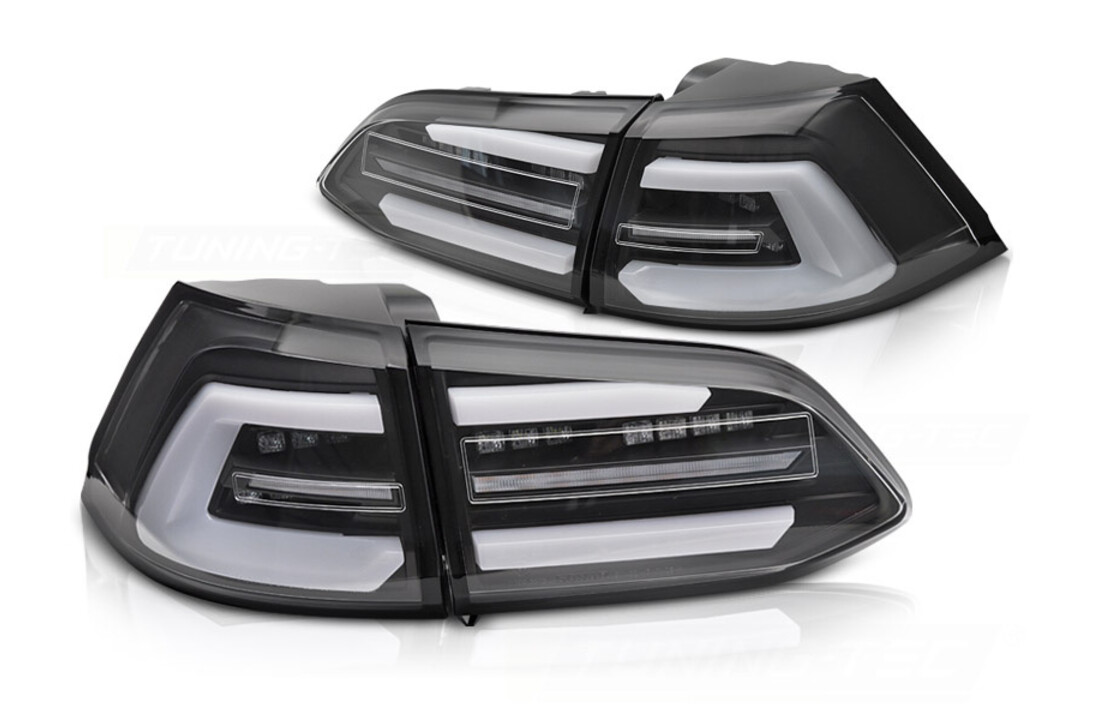 LED Achterlichten Zwart Sequentieel geschikt voor VW Golf 7 Variant 2017-2019